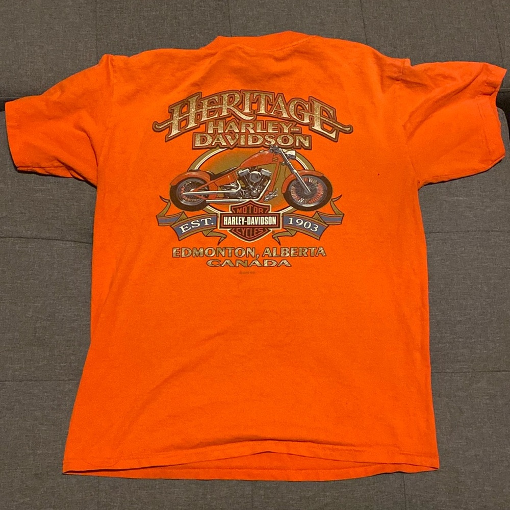 Vintage Y2K Harley-Davidson Motorcycles T-Shirt Men’s Medium Edmonton Alberta